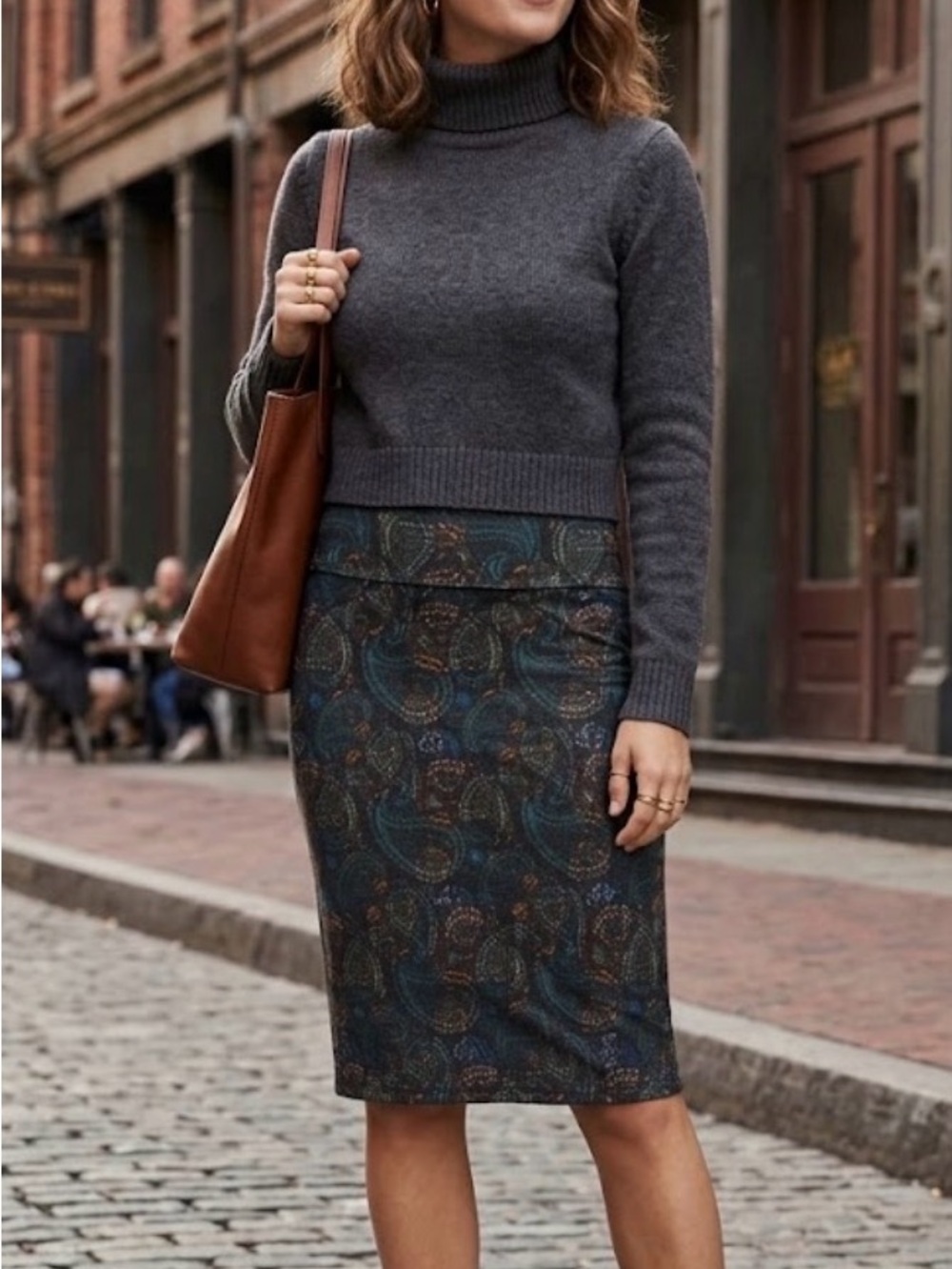 LuLaRoe Cassie Paisley Pencil Skirt